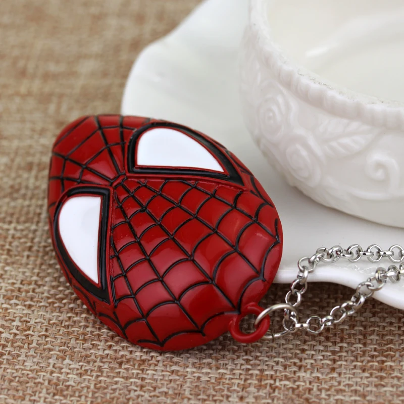 Marvel Superhero Spider Man Pendant Necklace The Avengers Spider Man Fashion Personality Necklace Suitable for Men and Women