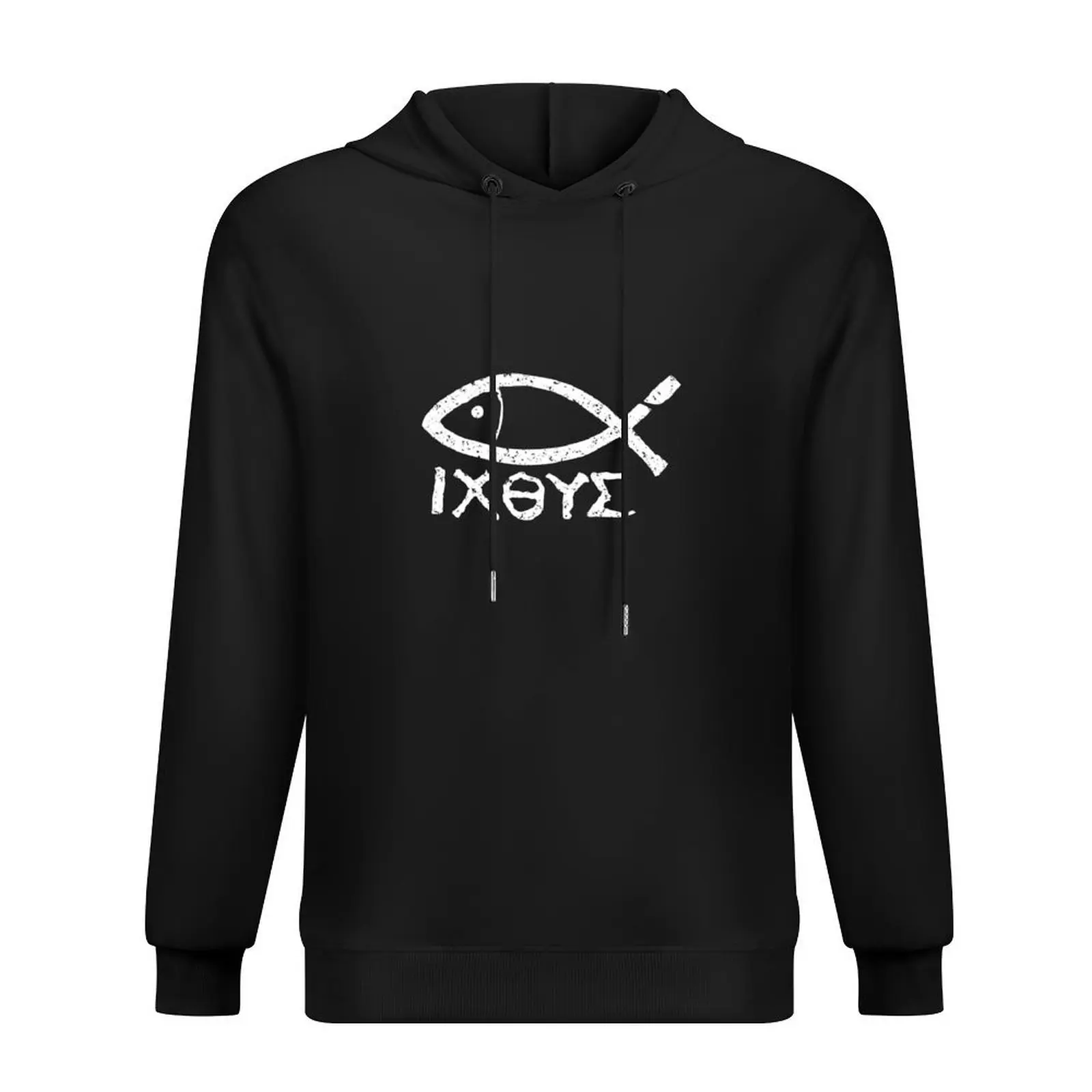 

Ichthys Jesus Christ Son of God Savior Fish Symbol Hoodie mens designer clothes men wear men's clothing mens hoodie