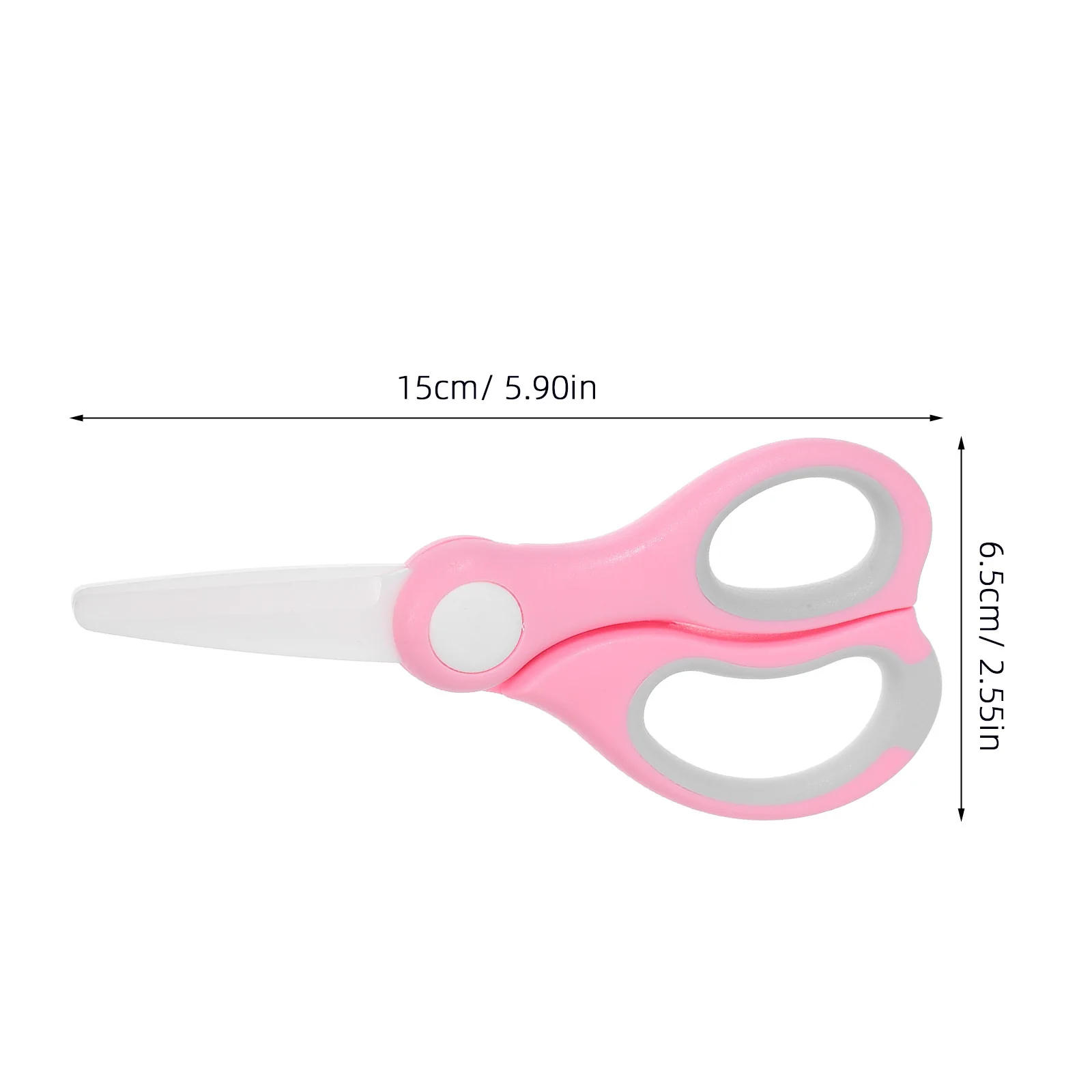 مقص طعام من السيراميك مقصات تقطيع محمولة للحوم والخضروات والفواكه وغطاء أمان وشملت مقص الطعام