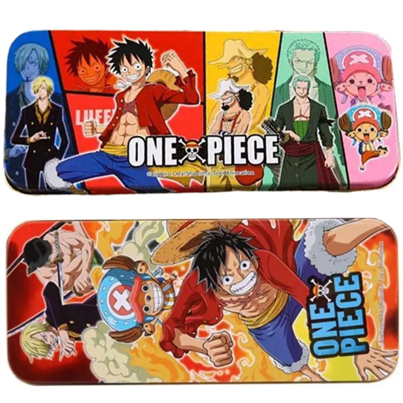 Juego de papelería de una pieza Luffy, borrador de brújula, lápiz, regla de plomo, juego de 4 piezas, juegos de dibujo para exámenes de estudiantes, regalos para estudiantes de oficina, nuevo