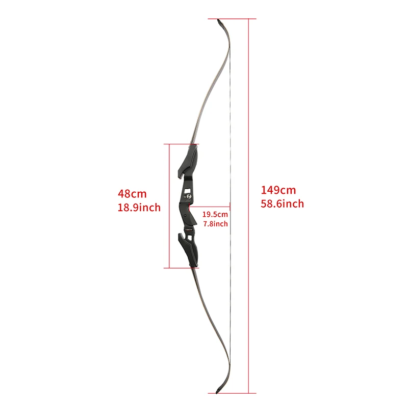 Imagem -05 - American Recurve Bow For Hunting Archery Ilf Recurve Bow Riser rh Hunting Target Acessórios de Tiro 2560lbs 19in 62in