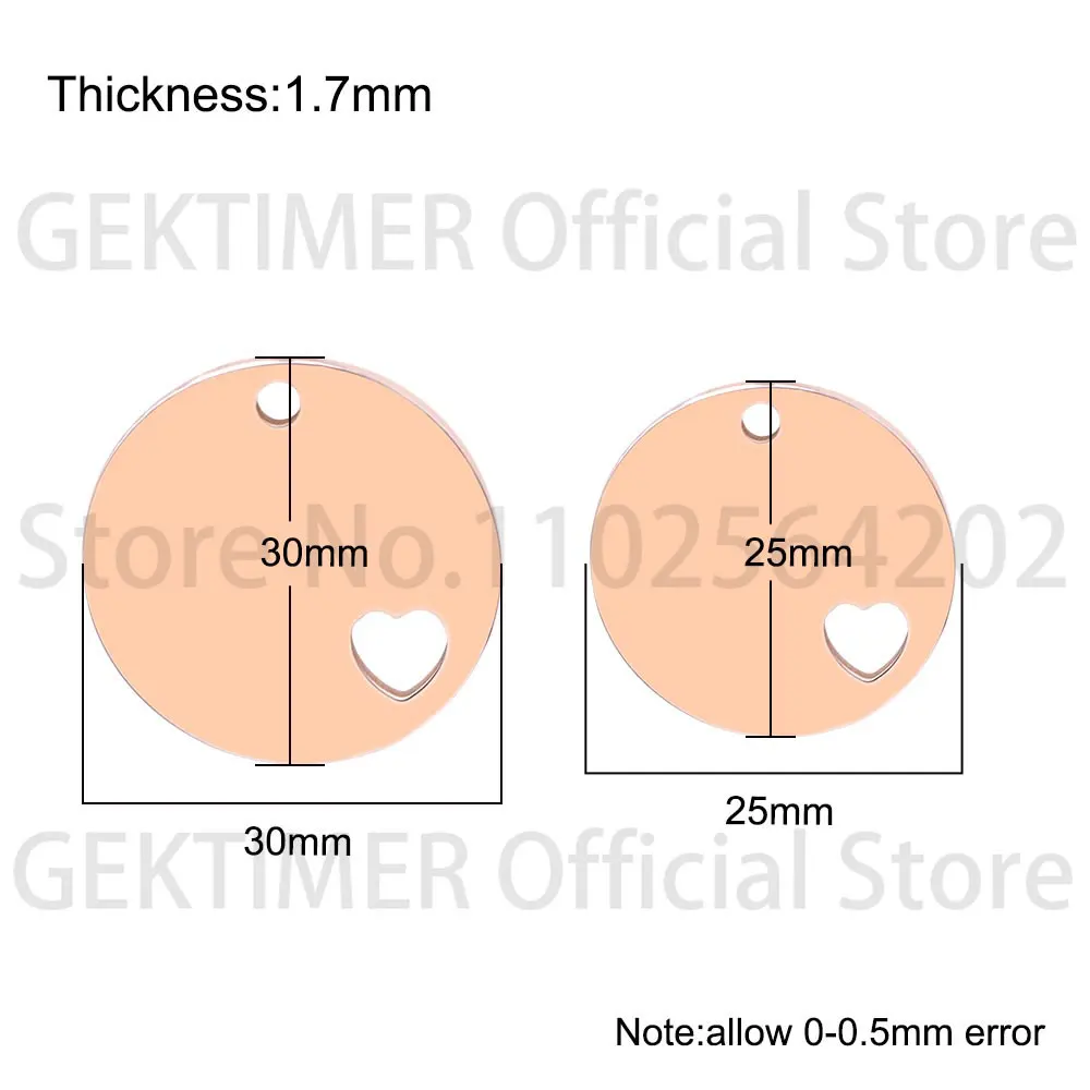 Wholesale 100PCS Stainless steel Blank ID Tag Keychain Pendants Double-sided Laser Personalized Cat And Dog ID Tags Accessories