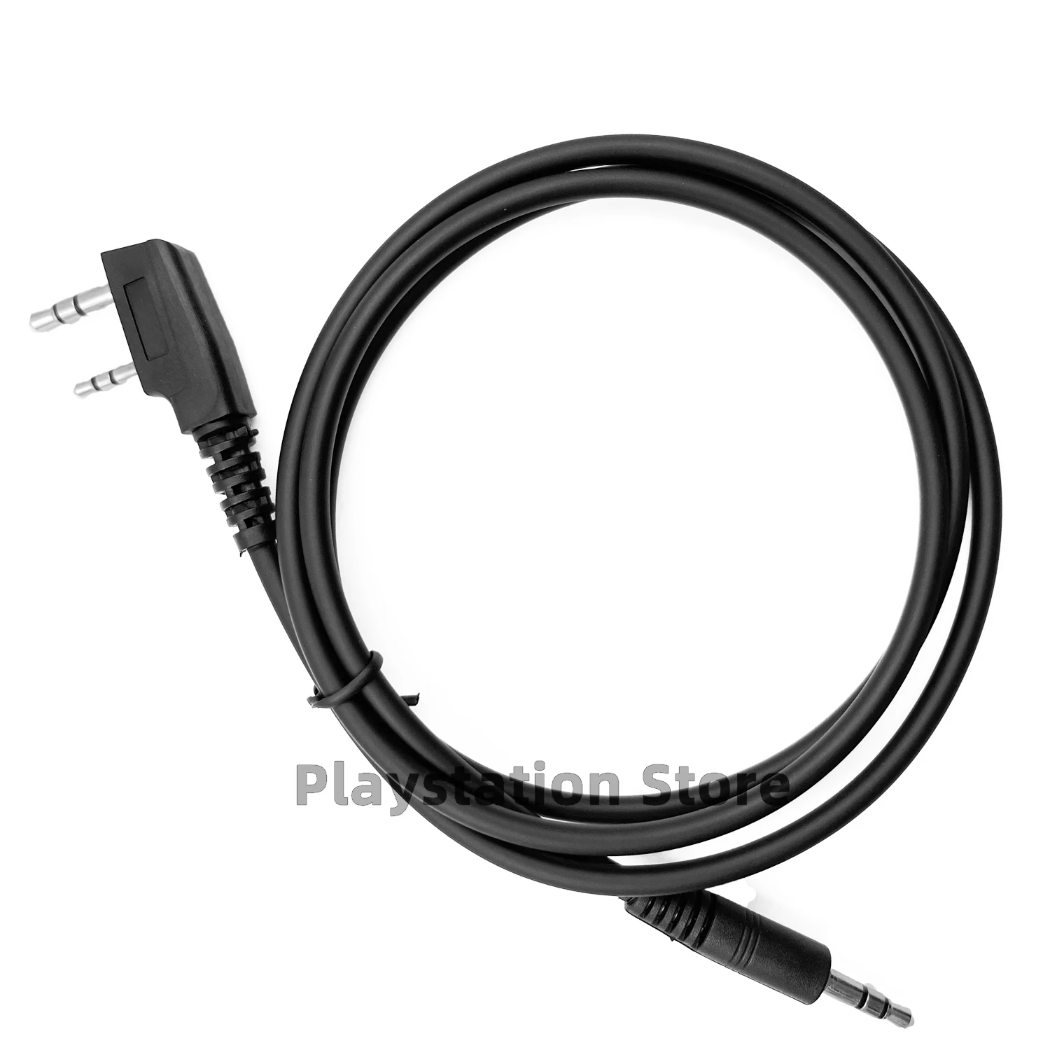 K-Type 2 Pin to 3.5mm AUX Audio Connecting Cable 1m For BAOFENG QUANSHENG TYTera KENWOOD WOXUN PUXING WLAN Walkie Talkie