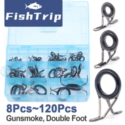 Guiadores FishTrip doble pie – Kit reparación cañas surfcasting