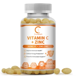 Gpgp Greenpeople Vitamin C Zinc Gummies Collagen Gmo-Free Skin Beauty Health Multivitamin Adults Daily Immune Supplement