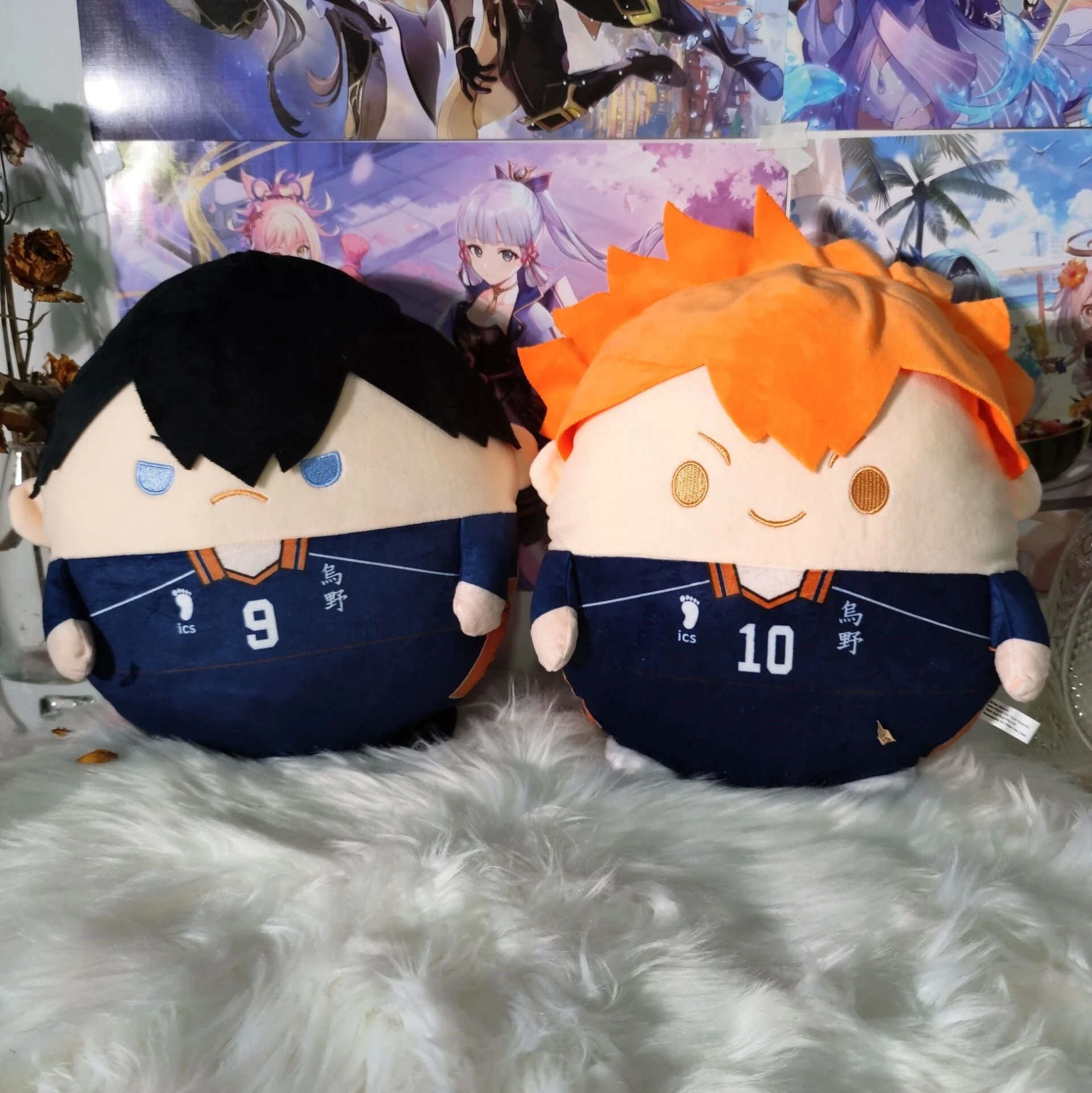 ¡Anime Haikyuu! Colgante de muñeca de algodón de Shoyo Hinata Tobio Kageyama Kei Tsukishima, regalo de Ambitus