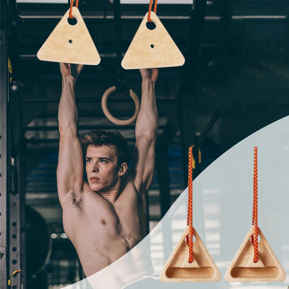 

2Pcs Climbing Triangle Fingerboard Lightweight Wooden Rock Climb Fingerboard Finger Strengthen Board Simulated Rock Climbing