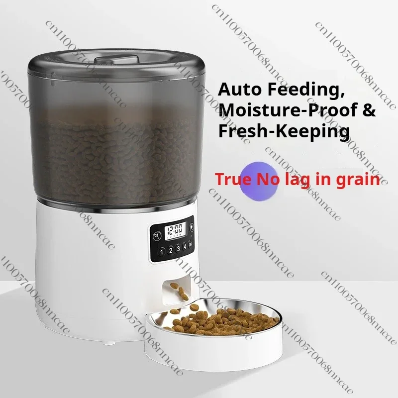 Graffiti Automatic WiFi Pet Feeder 4L Smart Plastic Design Multi-Bowl Cat And Dog Meal Dispenser With Remote Control
