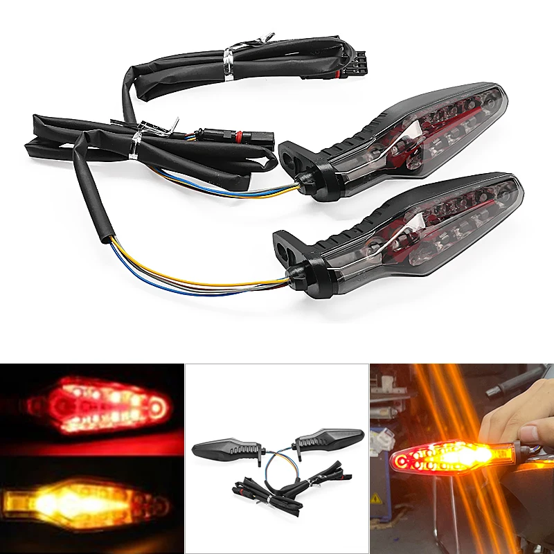 3 Modes Motorcycle LED Turn Signal For BMW S1000RR M1000RR S1000R S1000XR Rear Brake Light LED Flashing Light Blinker