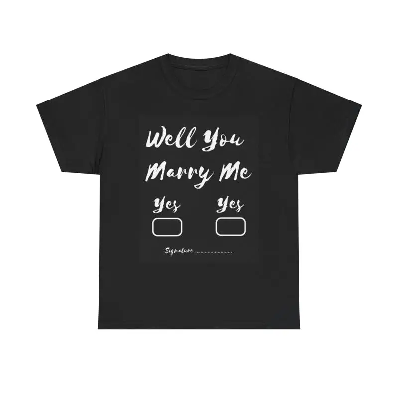 

Футболка Will You Marry Me из плотного хлопка