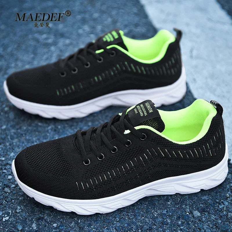 MAEDEF-Chaussures de course légères et respirantes pour homme, baskets de marche, de sport, athlétiques, confortables, à la mode