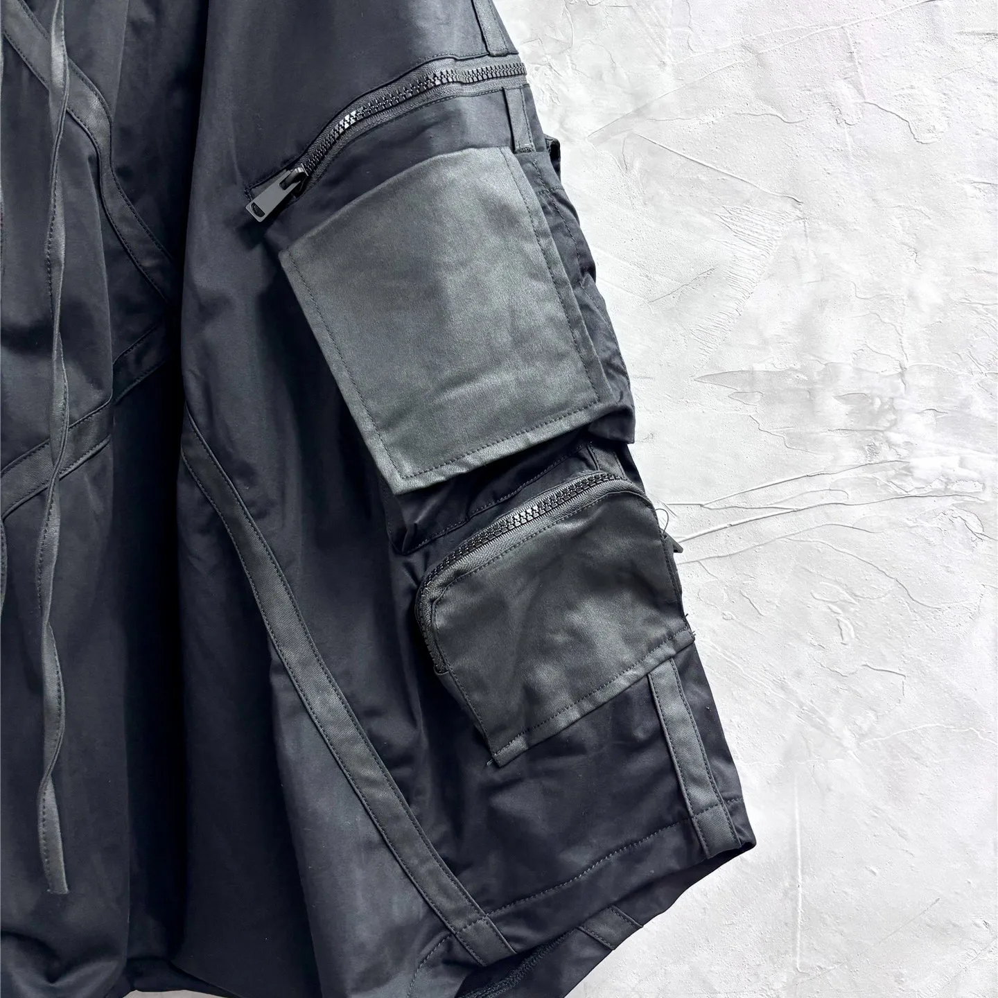 Dark Retro Stitching Trendy Loose Baggy Pants Pu Shuai Profile Special Pants Men and Women Fashion Casual Saggy Pants