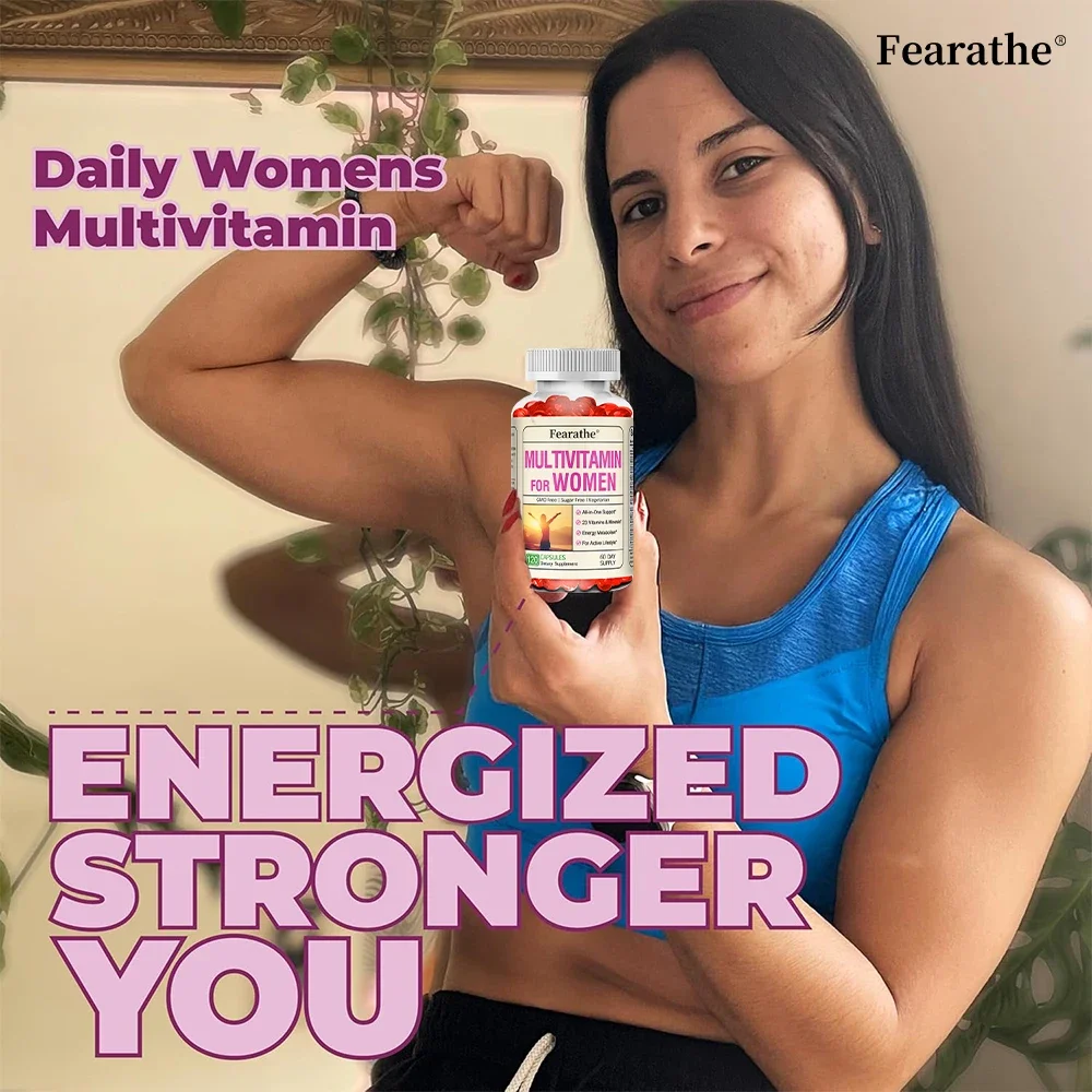 كبسولات الفيتامينات اليومية للنساء، مكمل يومي للمساعدة في دعم الأعصاب وعلاج التمثيل الغذائي في الطاقة والعظام وصحة المناعة #5