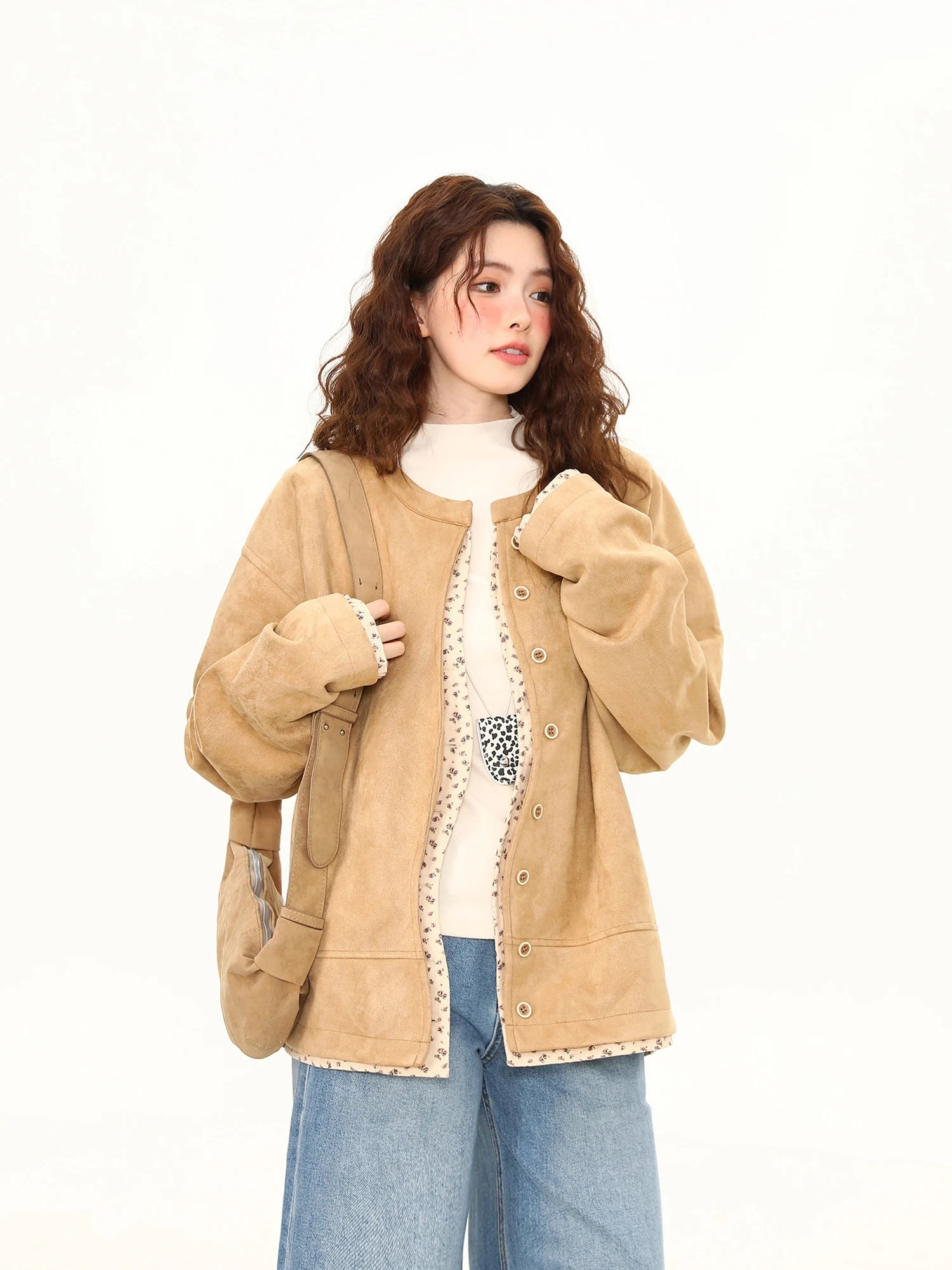 

Новинка! Модный женский жакет в стиле пэчворк с цветочным принтом, свободного кроя, винтажный, в стиле lazy chic, весенний, ветрозащитный, с длинными рукавами и круглым вырезом.