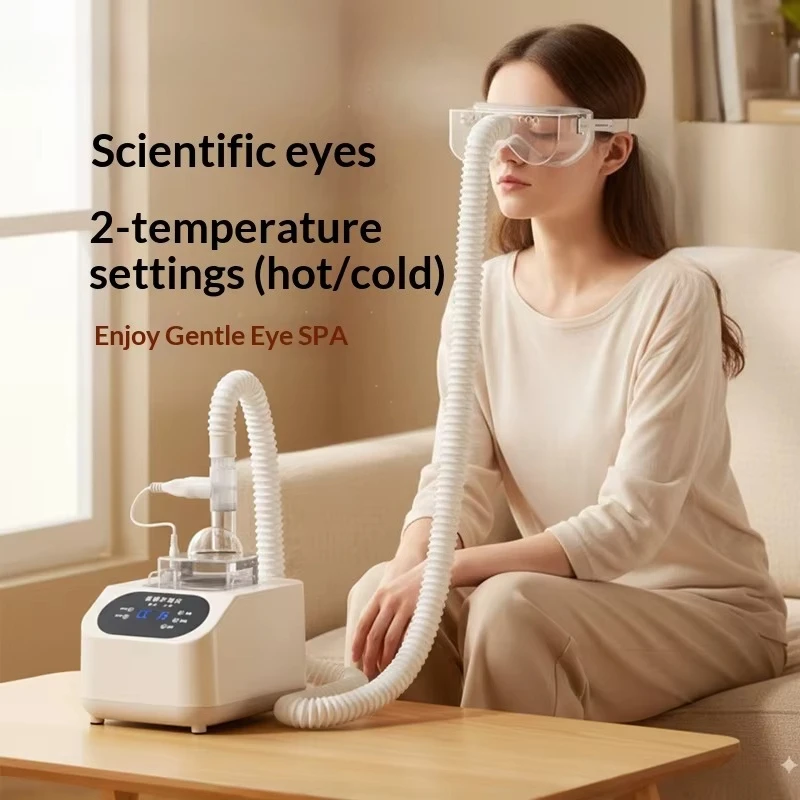 Eye nebulizer with timing control for moisturizing hot compress and fumigation - dry eye reliever