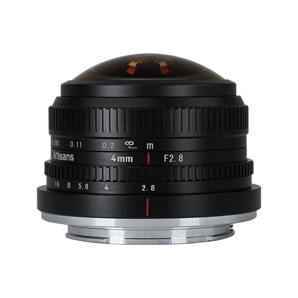 7artisans 4mm F2.8 Ultra Wide Angle Circular Fisheye Lens for Camera Photography with Lightweight Design E X M43 Mount A7RIII