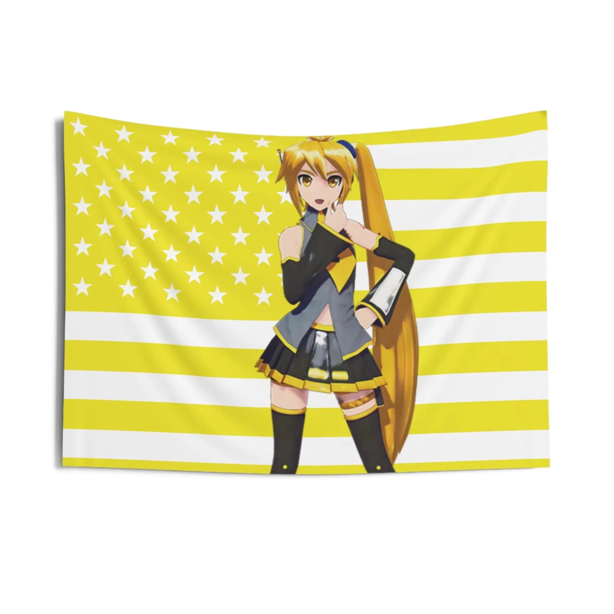 N-Neru Wandteppich, amerikanische Flagge, Anime-Fan, Geschenk, Dekoration