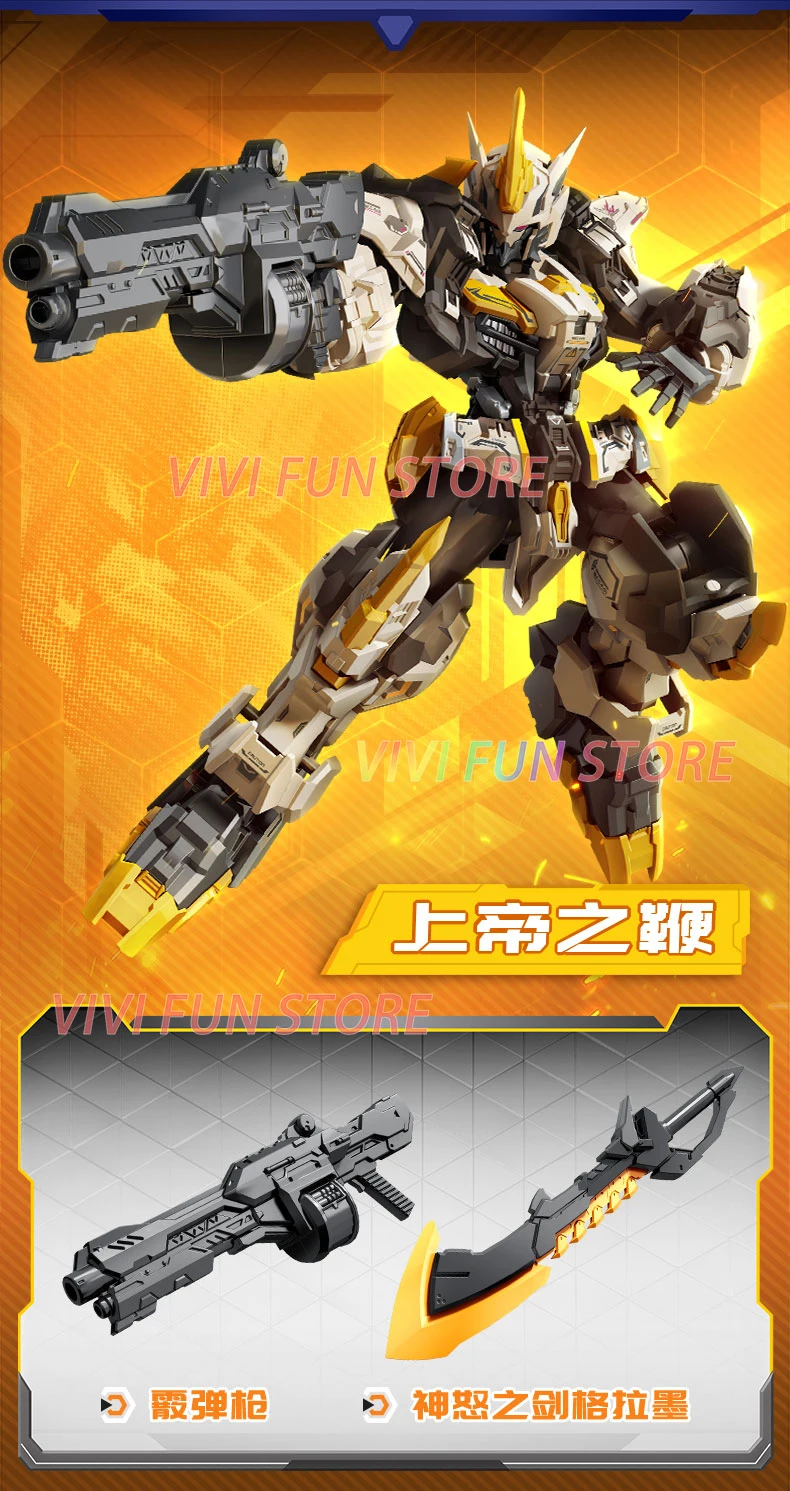 In Stock SEMBO BLOCK X MOSHOW TianHuiJi 01 Blind Box THE SCOURGE OF GOD WEIGUOGONG DATE MASAMUNE Assembly Movable Model Toys