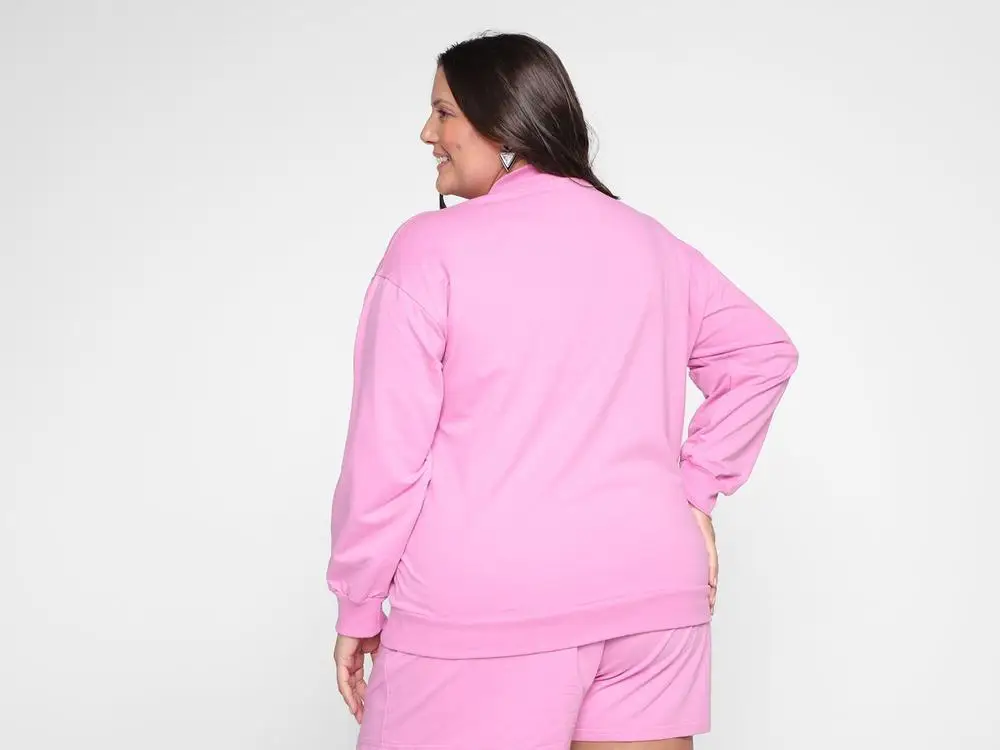 بلوزة بغطاء للرأس بأكمام من Magalu #2