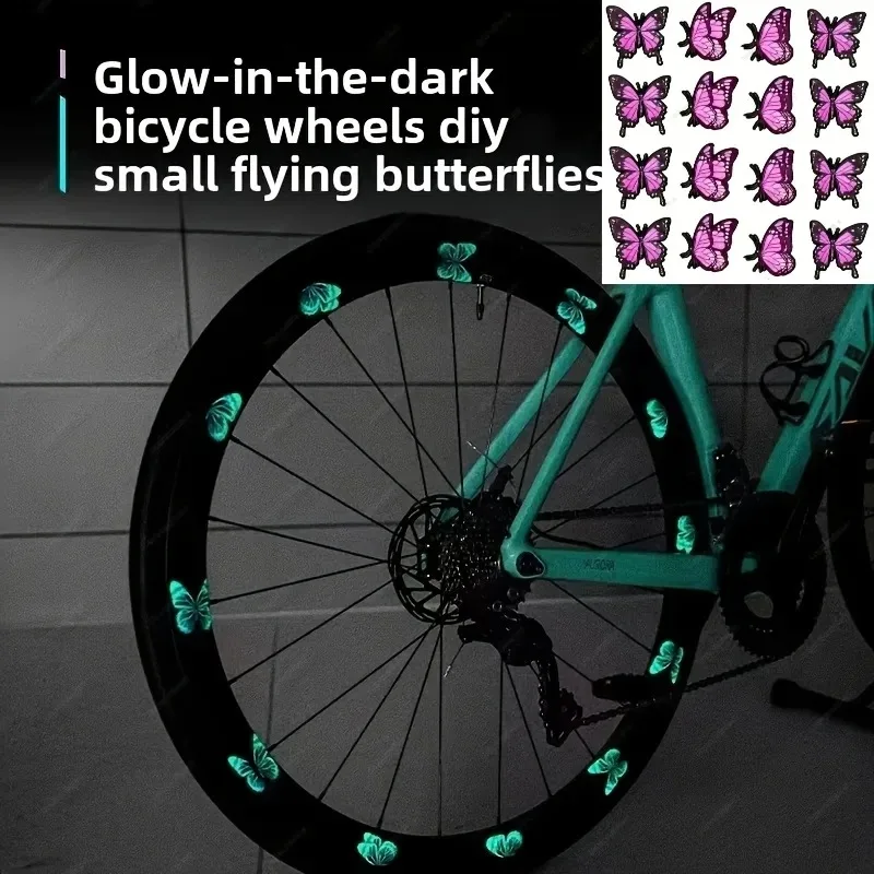 2D-наклейка на плоский мотоциклетный шлем — 16-х предметная наклейка на обод велосипеда, защитная наклейка высокой видимости для шоссейных велосипедов, 2D-плоская