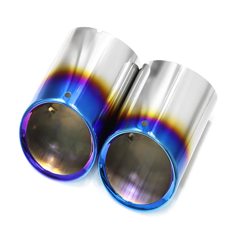 

2 шт./лот, автомобильная выхлопная труба, накладка для Audi A5, вход 89 мм, глушитель из нержавеющей стали 304, декоративные аксессуары