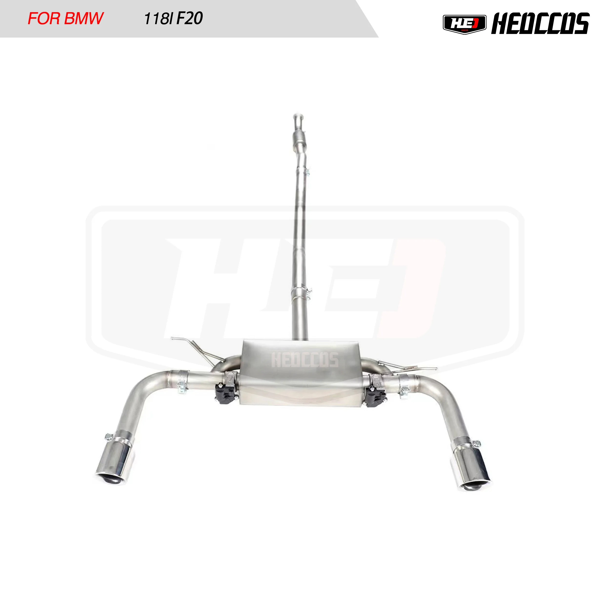 HEO stainless steel 304 exhaust system For BMW 125I 118I F20 exhaust catback valve exhaust muffler