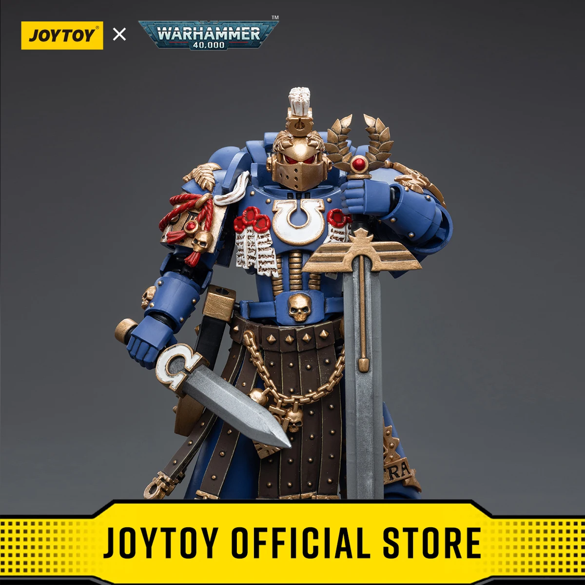 

JOYTOY Warhammer 40k 1/18 Action Figures Anime 12cm Ultramarines Honour Guard Chapter Champion