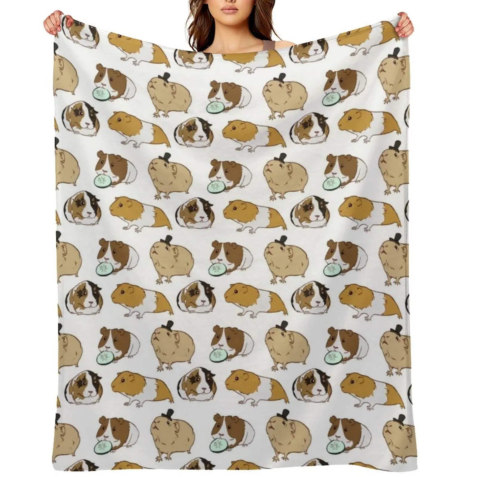 

Guinea Pigs pattern Throw Blanket Decorative Sofa Blankets Sofas Of Decoration christmas decoration Furrys Blankets