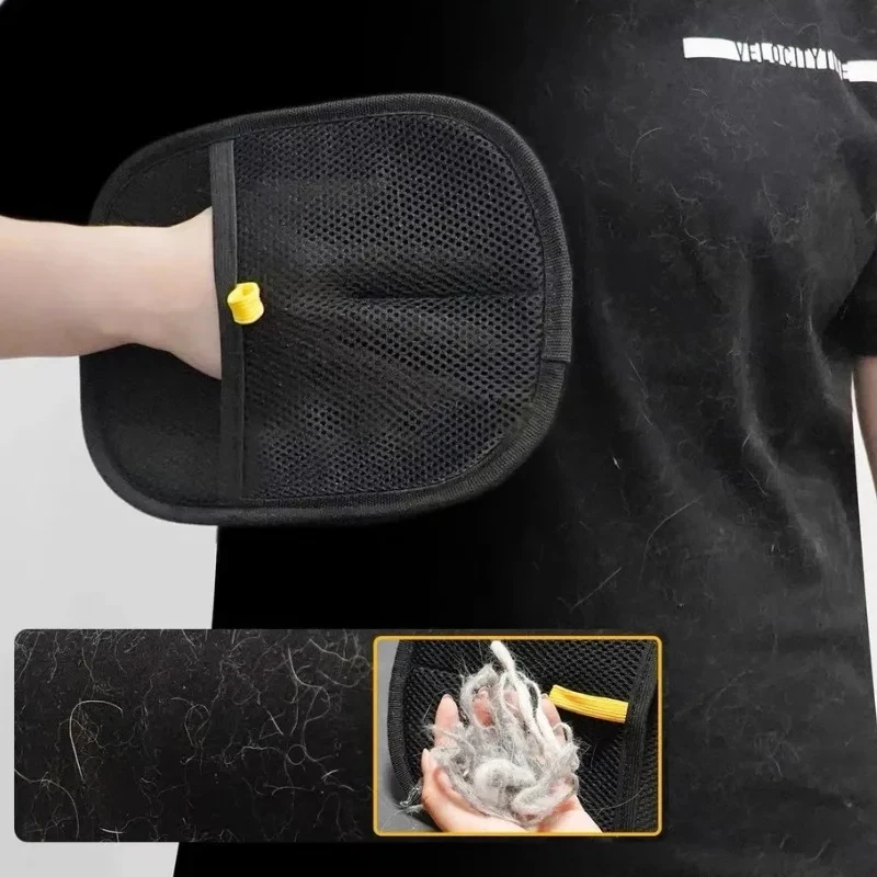 Pet Grooming Gloves Pet Hair Remover Brush for Dog Cat Kitten Cleaning Glove Remove Fur from Sofa Carpet Clothes Supplies - view 4