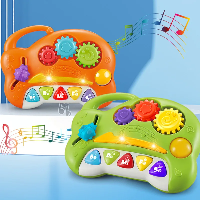 Zhiqu crianças educação precoce brinquedo divertido piano eletrônico bebê multi-funcional balanço luz música piano brinquedo