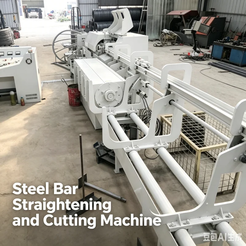 Fast Speed Towable Cross Wire Straightener Cutter 1mm Tolerance Short Rod Straightening Cutting Machinery For Mesh Plants