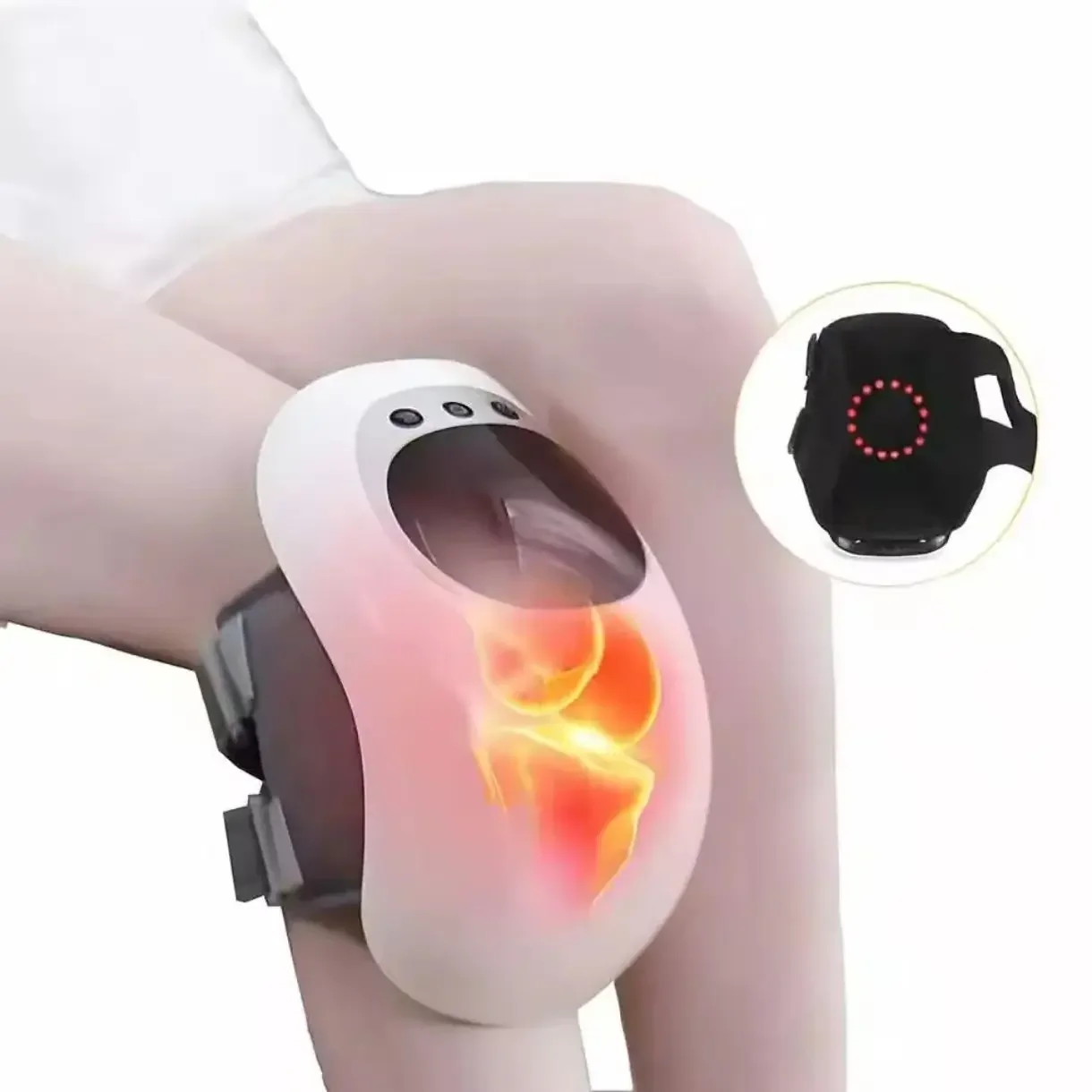 

2025 Automatic Neck & Shoulder Thermal Massager-3D Kneading Acupressure Pillow, Portable Wireless Back Massager, Suitable for Of
