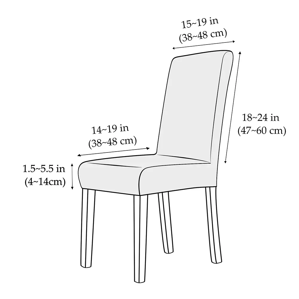 1/2/4/6PCS Fodera per sedia in velluto Fodera per sedia da pranzo elastica super morbida Custodie per sedili per cucina Sala da pranzo Banchetto di