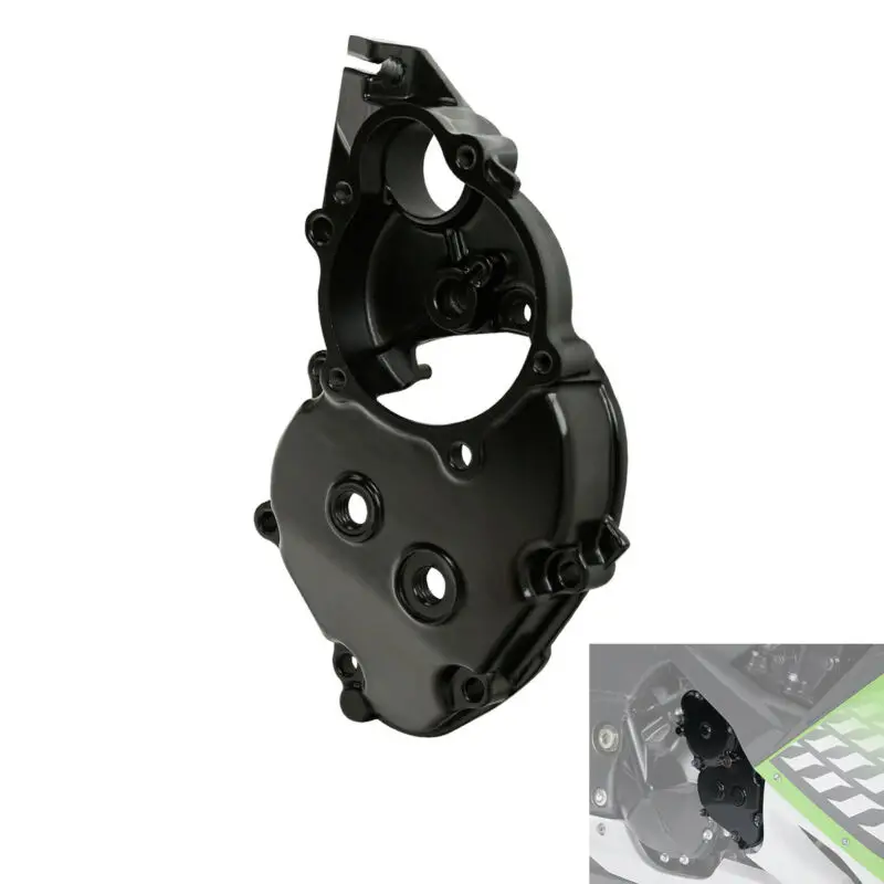 

Black Right Crankcase Engine Starter Cover For Kawasaki ZX10R ZX-10R 2008 2009 2010 Motorcycle