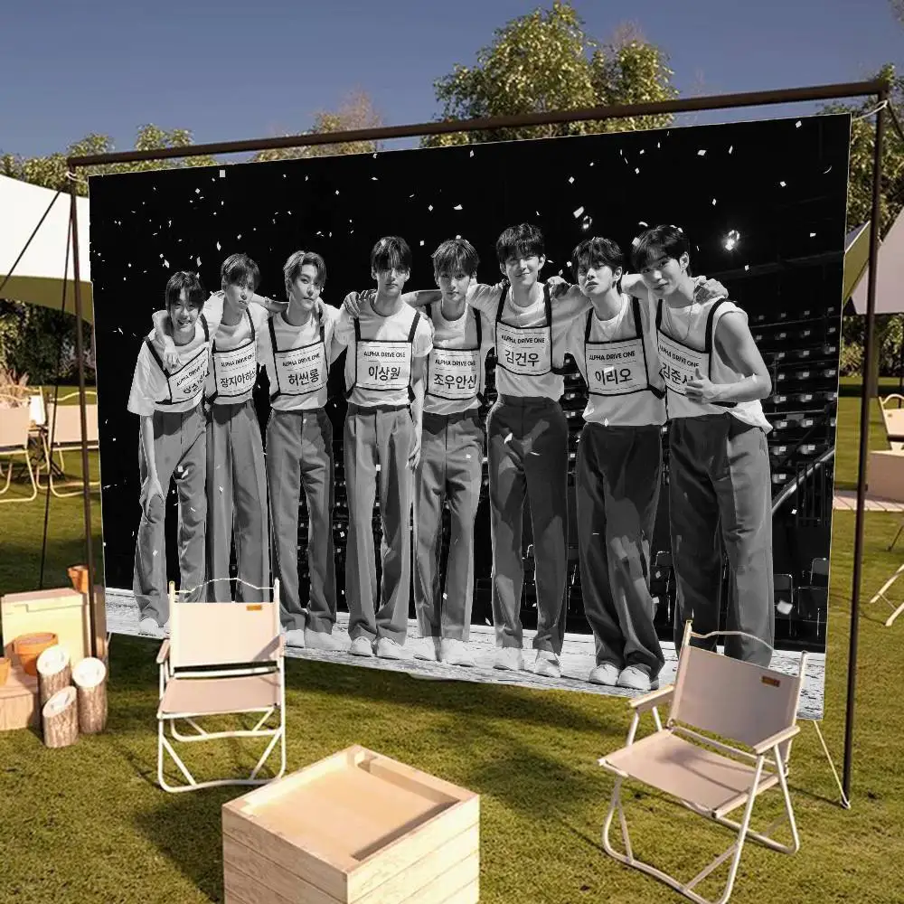 Kpop Group A-Alpha D-Drive O-One DIY Flag For Family Group Photo Living Room Home Dorm Decor Wall Art Decor Banner