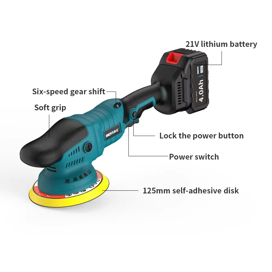 Mini Professional Wireless Car Dual Action Polisher 1 2 3 Inch Cordless Auto Polisher Shine Buffer Car Polishing Machine