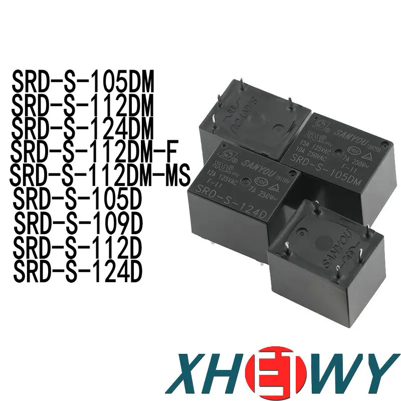 Relay SRD-S-105D 112D 124D4 105DM 112DM 124DM-F 10A SRD-S-105DM SRD-S-112DM SRD-S-124DM SRD-S-112DM-F SRD-S-112DM-MS SRD-S-109D
