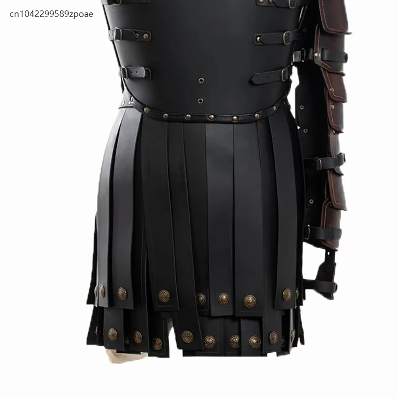 Ancient Roman Warrior Gladiator Legion Battle Skirt Leather Tasset Armor Faulds Medieval Viking Cosplay Costume Tassel Belt