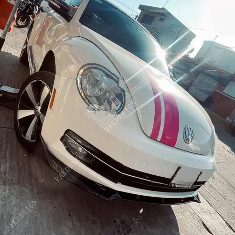 Para volkswagen beetle amortecedor dianteiro spoiler lábio divisor difusor 2012-2017 3 pçs kits de corpo preto brilhante acessórios ajuste