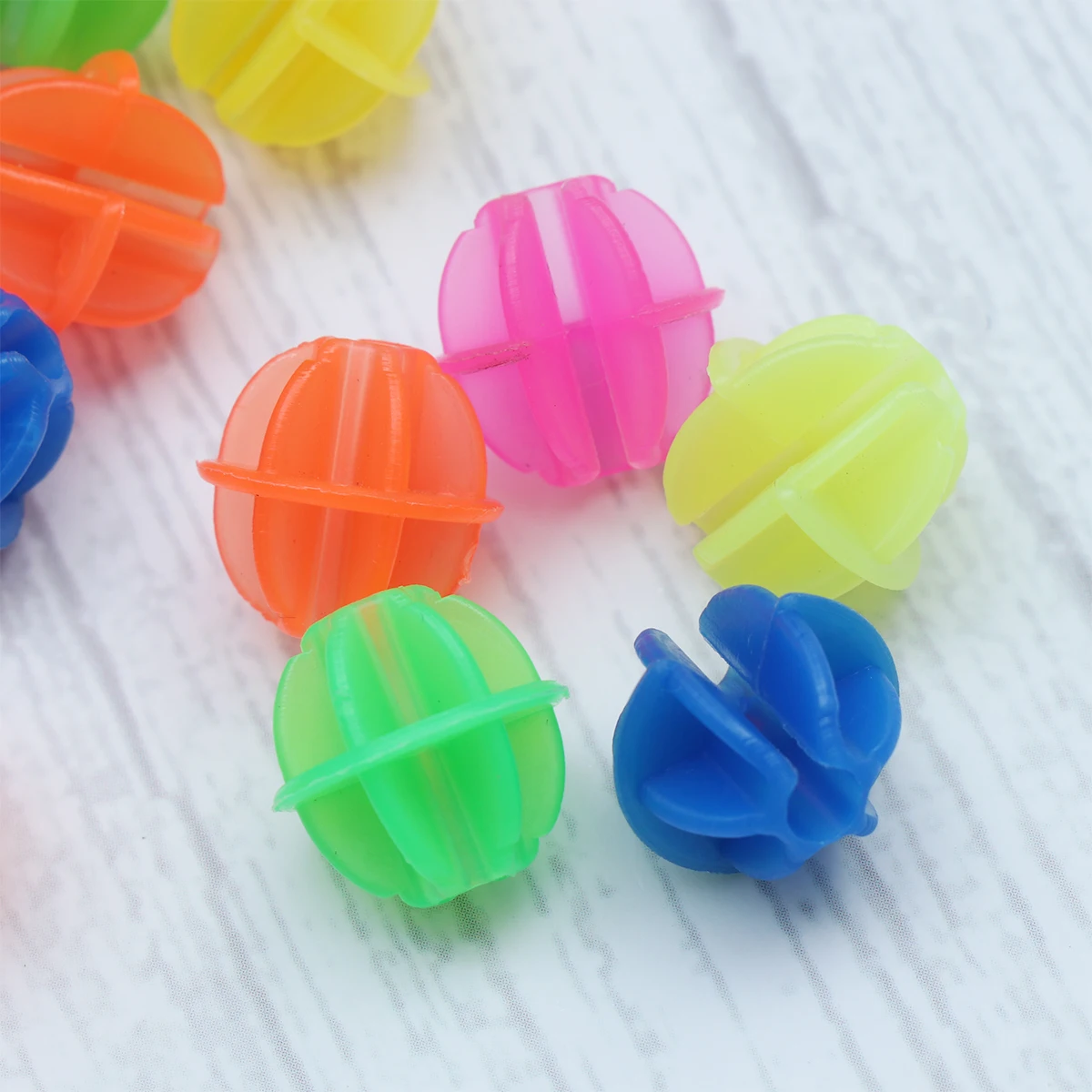 

36 Pcs Multi Colored Set Plastic Clip Round Beads for Kids Bicycle Wheel Spokes Decorative Wire Beads St Bike