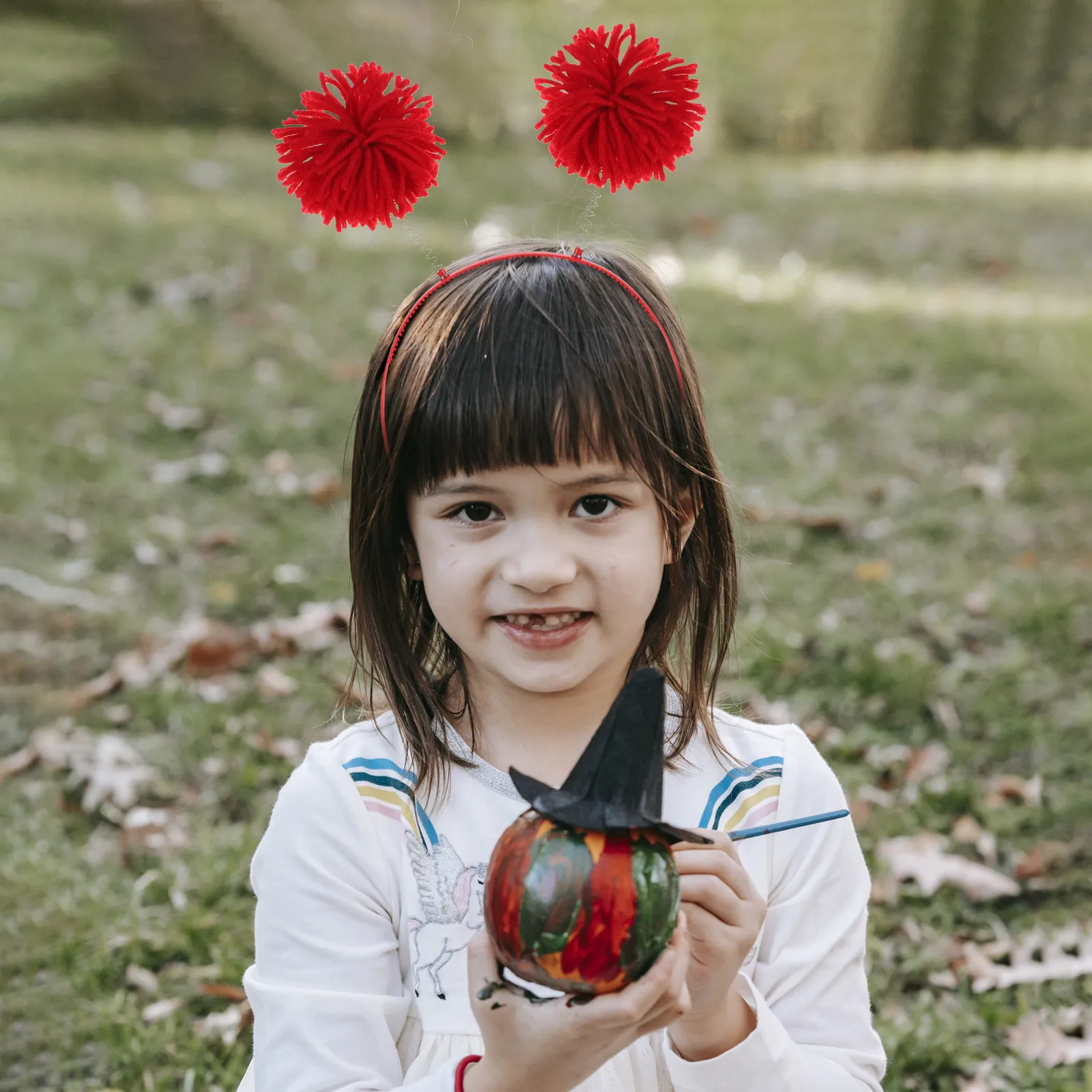 

4Pcs Pom Pom Headbands for Women Delicate Wool Plastic Metal Headwear Holiday Party Festival Costume Hair Accessories New Year