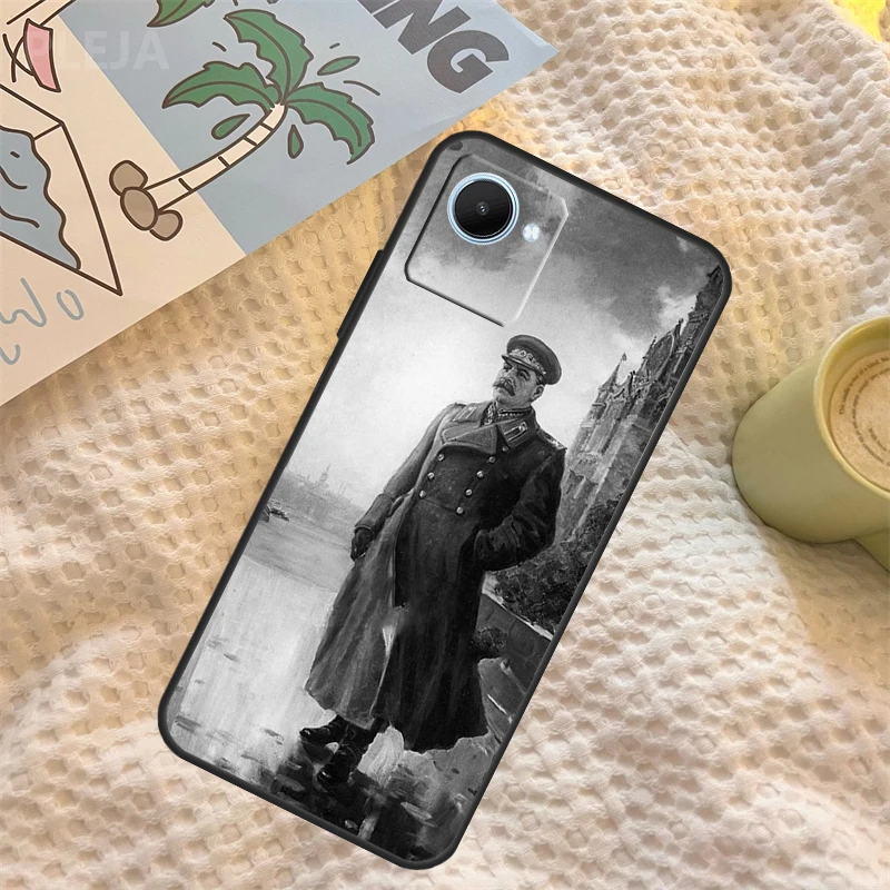 حافظة ستالين الروسية السوفياتية لـ Realme C55 C71 C67 C51 C75 C63 C61 C65 C53 C35 11 12 13 14 Pro Plus GT6 GT7 15 Pro #4