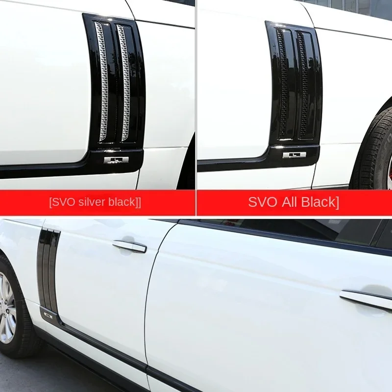 Porta Lateral Fender Air Vents Trim, Linha Chrome para Range Rover Vogue 2013-2020, Guarnição Exterior, Adesivo Decorativo, Estilo de Carro