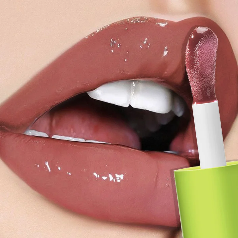 مجموعة مكونة من 3 قطع/مجموعة ملمع شفاه عاري + مجموعة تحديد شفاه، مقاومة للماء وسهلة الاستخدام، مظهر مكياج يومي طبيعي.