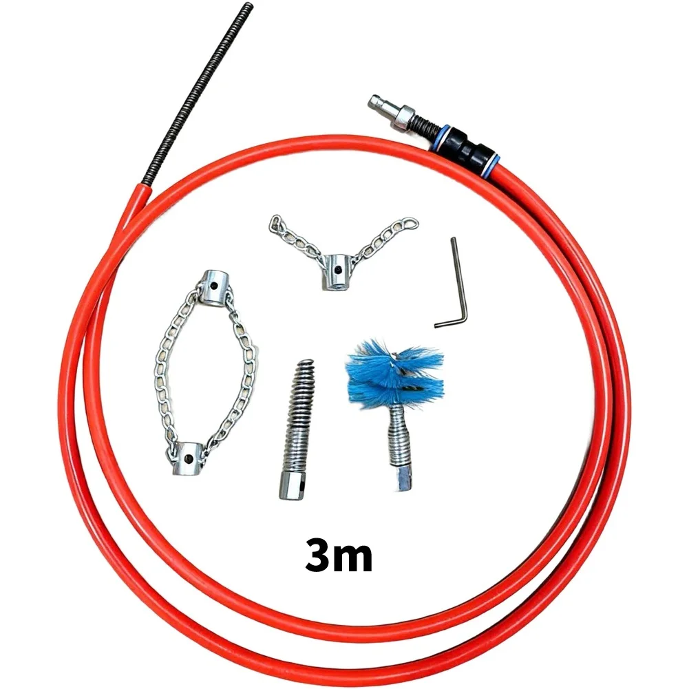 Hand Crank Drain Snake 2m-15m Pipe Clog Remover For Toilet Sink Shower Bathtub Pipe Clog Shower Bathtub Cleaning Tool