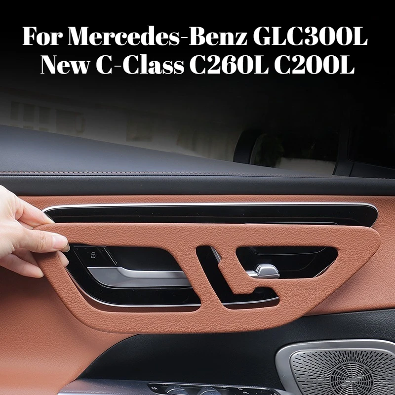 

Наклейки на дверные панели для Mercedes-Benz GLC300L, новой C-класса C260L, C200L, защитные аксессуары для интерьера автомобиля