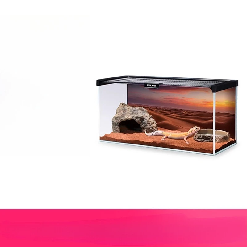 

Origin climbing pet feeding box lizard turtle palace glass tank ultra-white glass small landscaping ecological tank