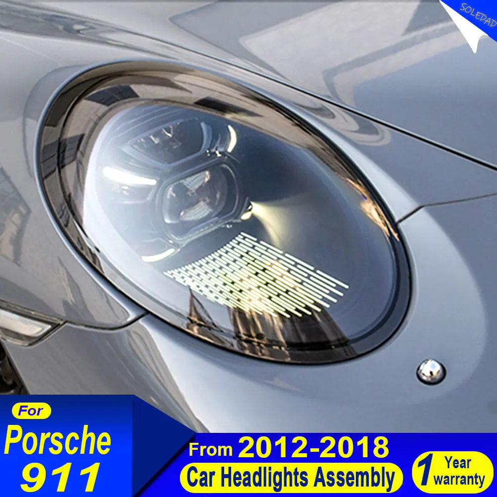 Car headlights Full LED Front Lamps For Porsche 911 2012-2018 PDLS Matrix  Headlights Assembly Signal Lamp Car Accessories