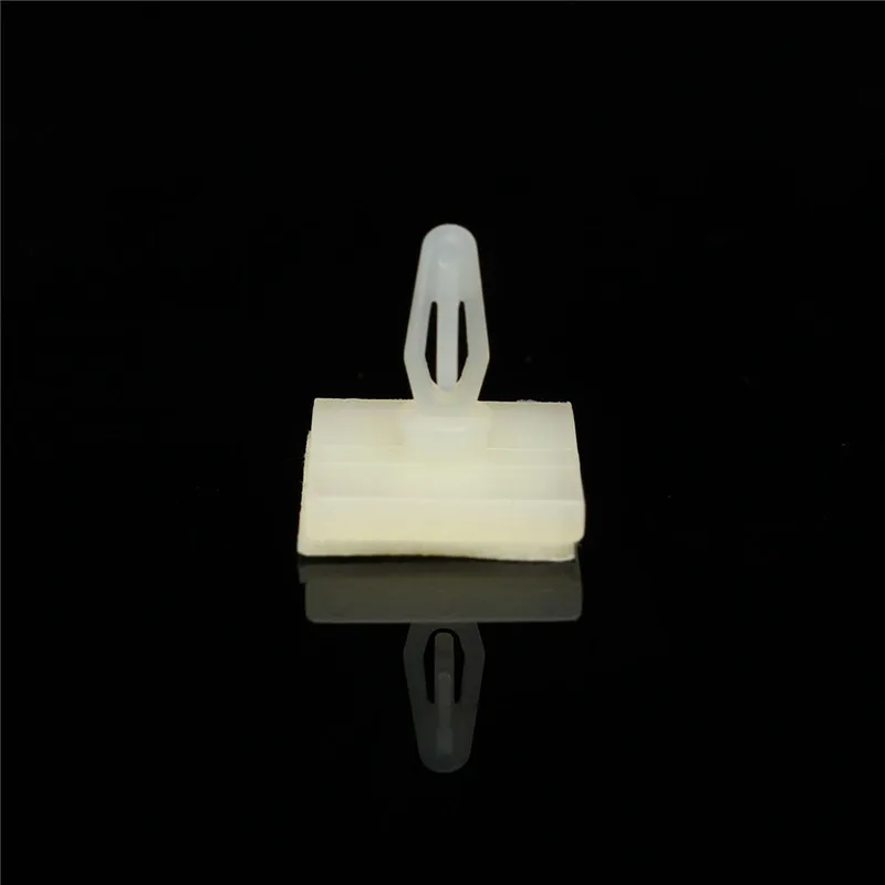 50/100pcs HC-5 Self Adhesive Mount Wire Tie Fixed Clip On PCB Spacer Standoff Locking Snap-In Fixed Clips Adhesive Cable Clamps