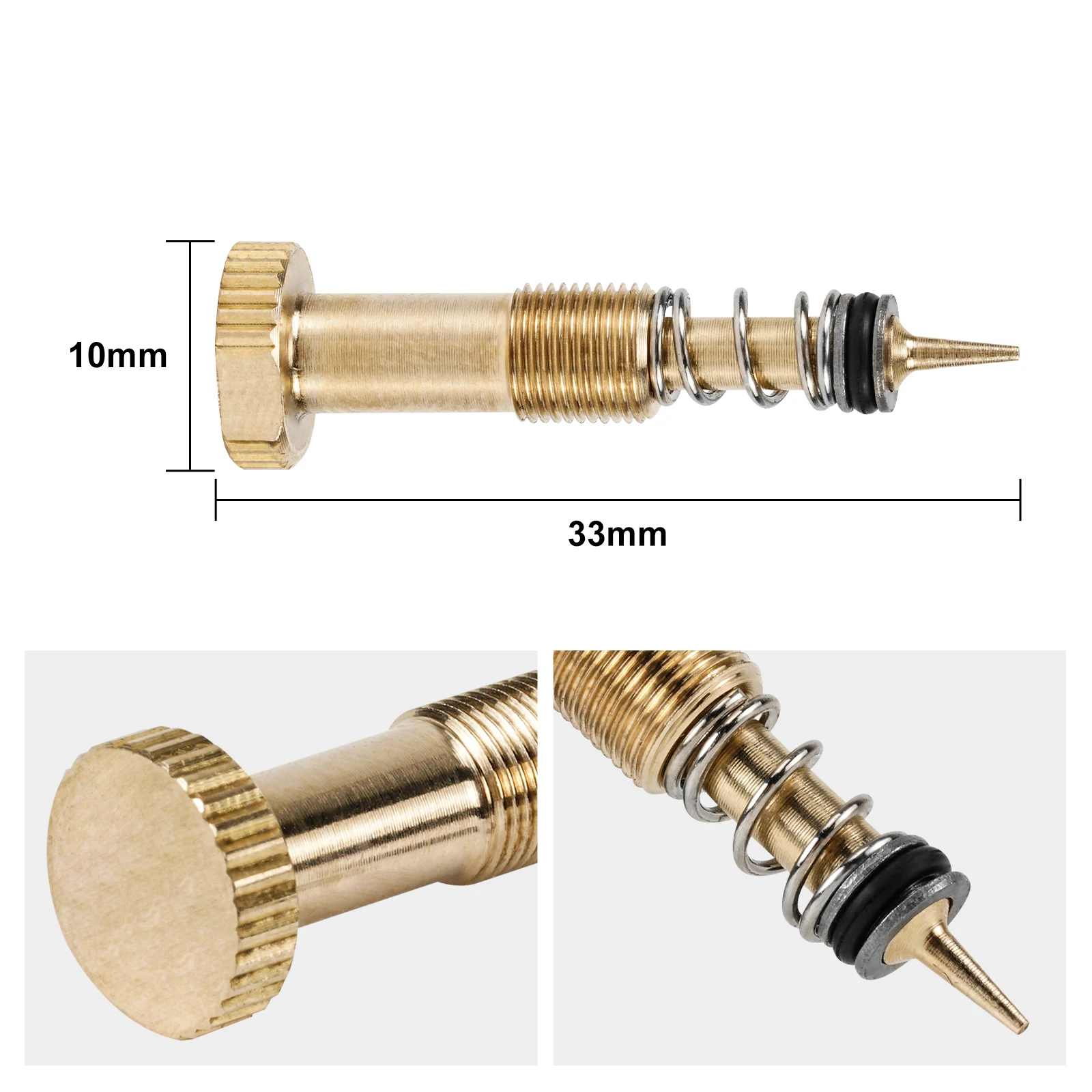 For Suzuki DR650S DR650SE Carburetor Pilot Air Mixture Screw Brass Extended Air-Fuel Mixture Screw for Suzuki DR650 S SE 96-2024